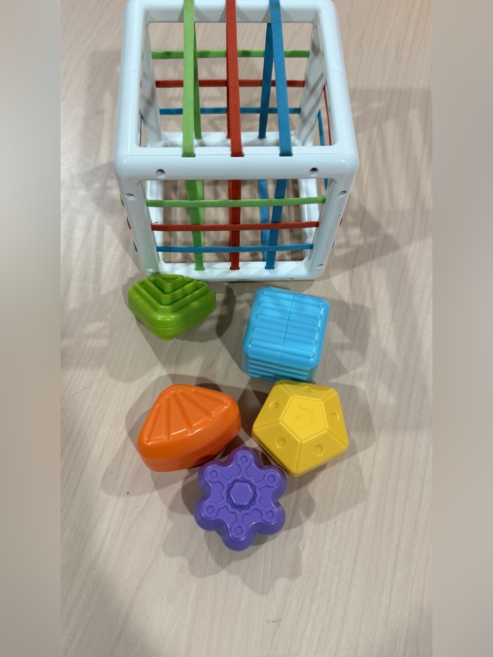 Stackable Shape Sorting Cube Toy - Multicolor for Kids